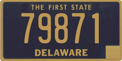 DE license plate 79871