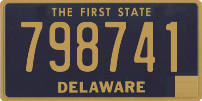 DE license plate 798741