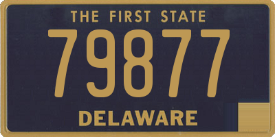 DE license plate 79877
