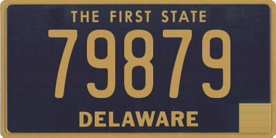 DE license plate 79879