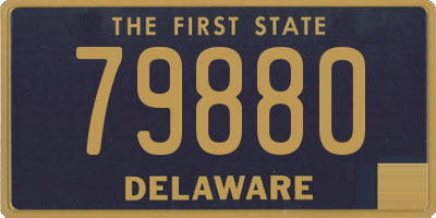 DE license plate 79880