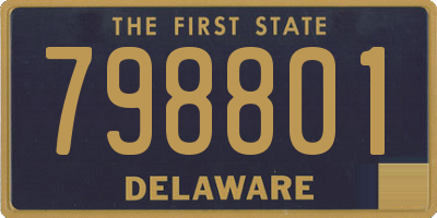 DE license plate 798801