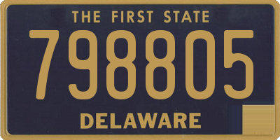DE license plate 798805