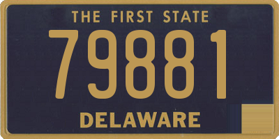 DE license plate 79881