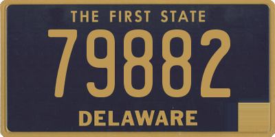 DE license plate 79882