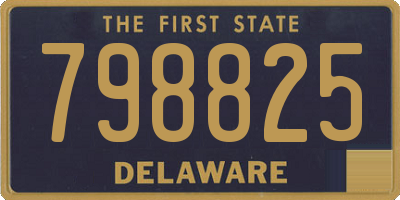 DE license plate 798825