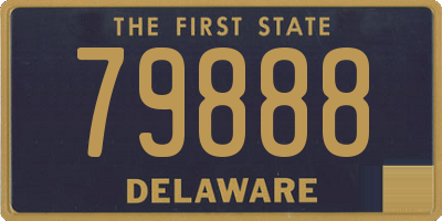 DE license plate 79888