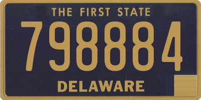 DE license plate 798884