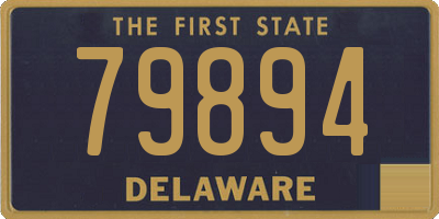DE license plate 79894
