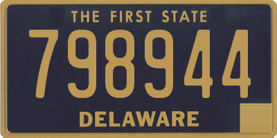 DE license plate 798944
