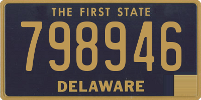 DE license plate 798946