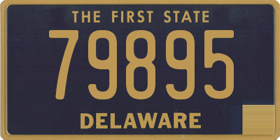 DE license plate 79895