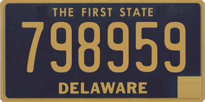DE license plate 798959