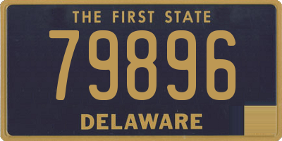DE license plate 79896