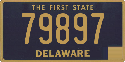 DE license plate 79897