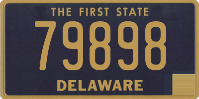 DE license plate 79898