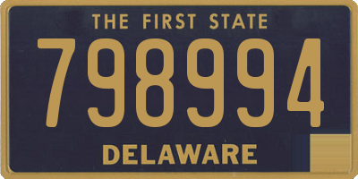 DE license plate 798994