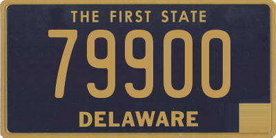 DE license plate 79900