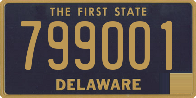 DE license plate 799001
