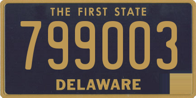 DE license plate 799003