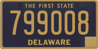 DE license plate 799008
