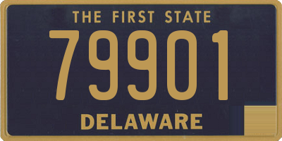 DE license plate 79901