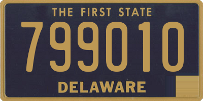 DE license plate 799010
