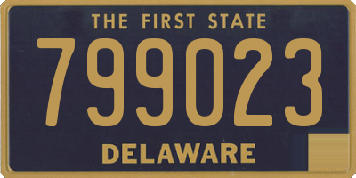 DE license plate 799023