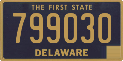 DE license plate 799030