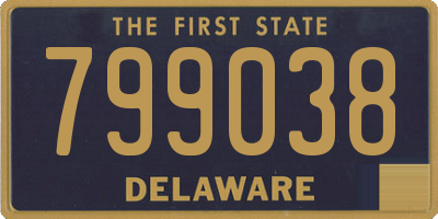 DE license plate 799038