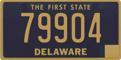 DE license plate 79904