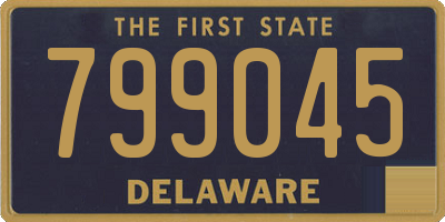 DE license plate 799045