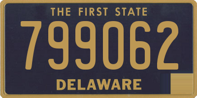 DE license plate 799062