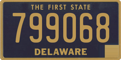 DE license plate 799068