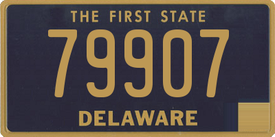 DE license plate 79907