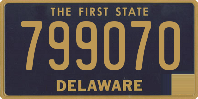 DE license plate 799070