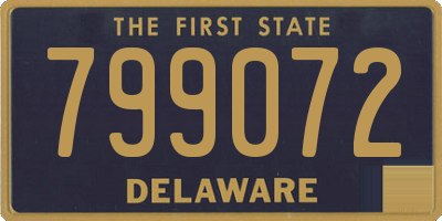 DE license plate 799072