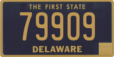 DE license plate 79909