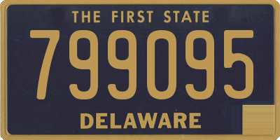 DE license plate 799095