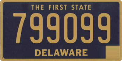 DE license plate 799099