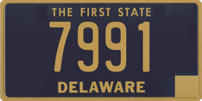 DE license plate 7991