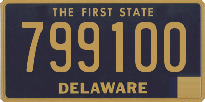 DE license plate 799100