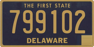 DE license plate 799102