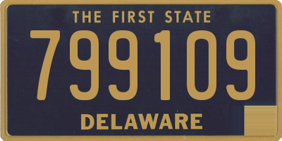 DE license plate 799109