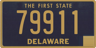 DE license plate 79911