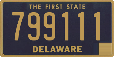 DE license plate 799111