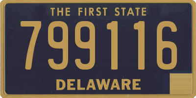 DE license plate 799116