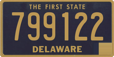 DE license plate 799122