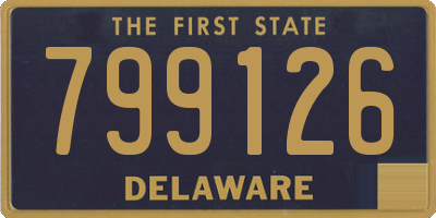 DE license plate 799126