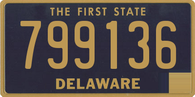 DE license plate 799136